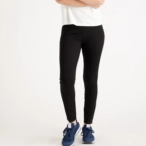 Quince Ultra Strech Ponte Skinny Pants In Black
